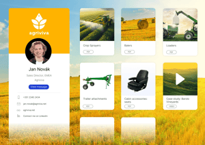 Example of a branded digital sales room