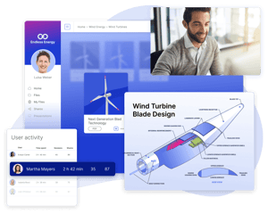 Showell sales enablement tool showing content management and tracking capabilities