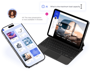 Showell app interface vs Showpad and Highspot